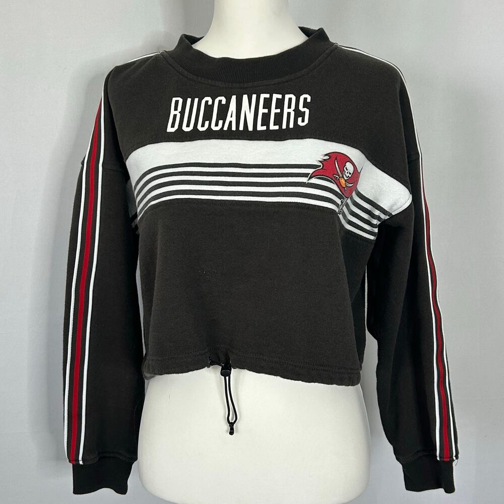 Tampa Bay Buccaneers Cropped Sweatshirt Womens L NFL Team Apparel Logo